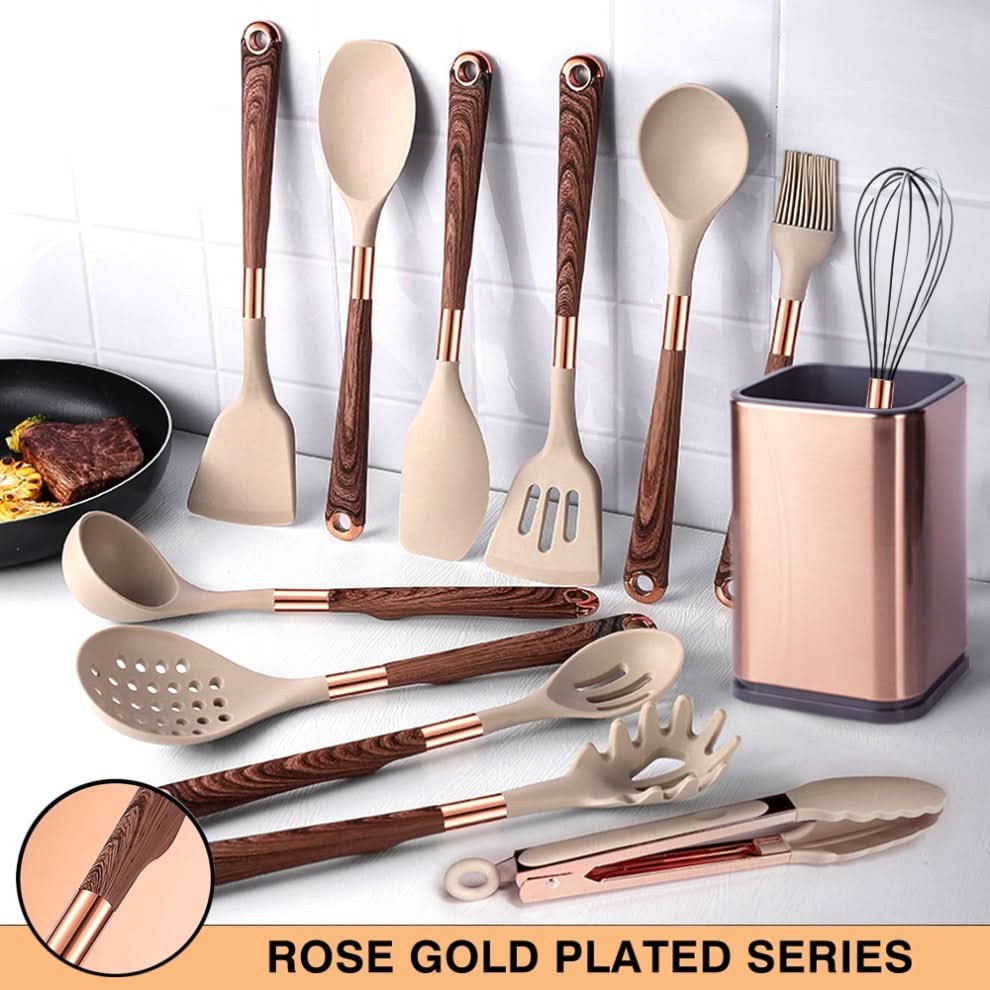 SiliconeEase kitchen utensil set - Heat-resistant & stylish for every kitchen