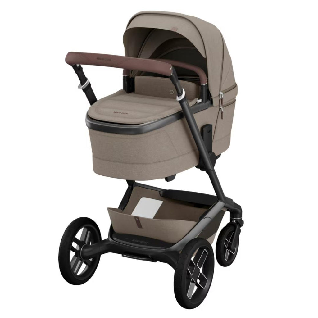 Maxi-Cosi Fame Pushchair & Carrycot - Twillic Truffle | Black