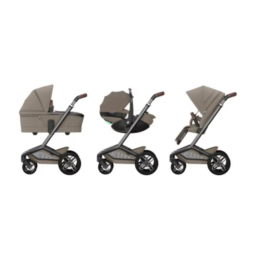 Maxi-Cosi Fame Pebble 360 Pro2 Travel System- Twillic Truffle | Black