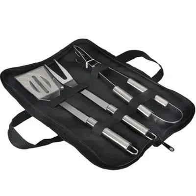 GrillMaster stainless steel utensil set - premium barbecue tools for outdoor use