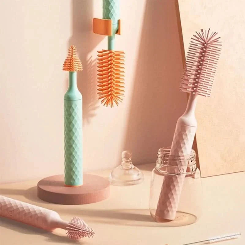 SmartBrush bottle cleaner - automatic cleaning with silicone bristles for stress-free everyday life
