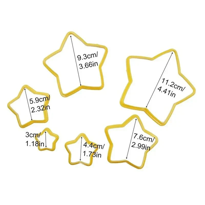 DOUGHBELL – 6-piece Christmas cookie cutter set for cookies & pastries