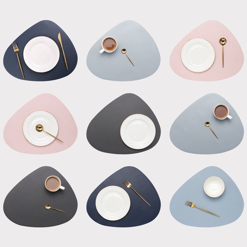LUXPLACER – Heat-Resistant PU Leather Placemat for Clean & Stylish Dining