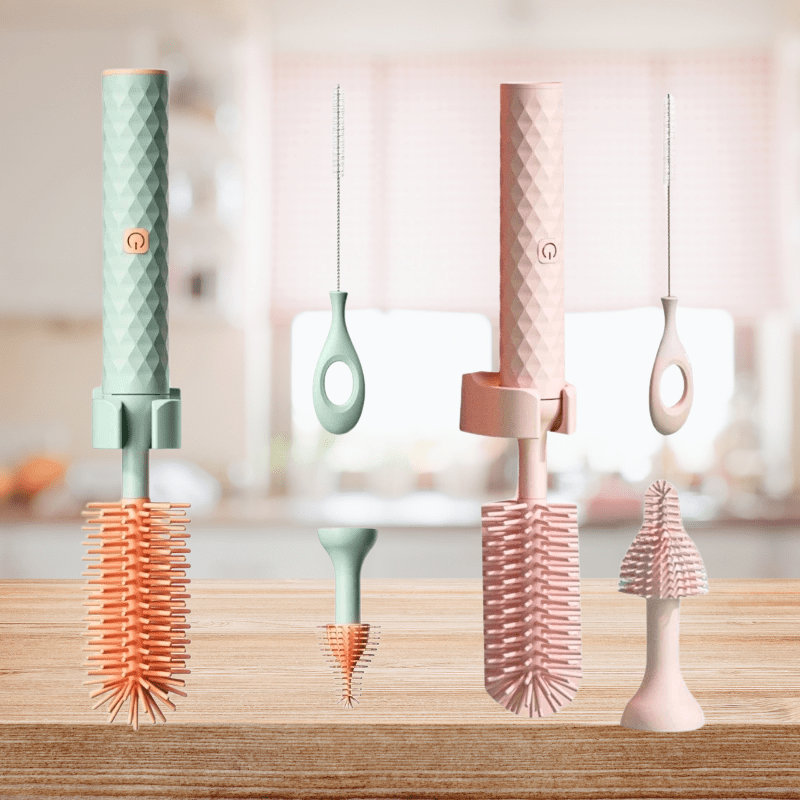 SmartBrush bottle cleaner - automatic cleaning with silicone bristles for stress-free everyday life