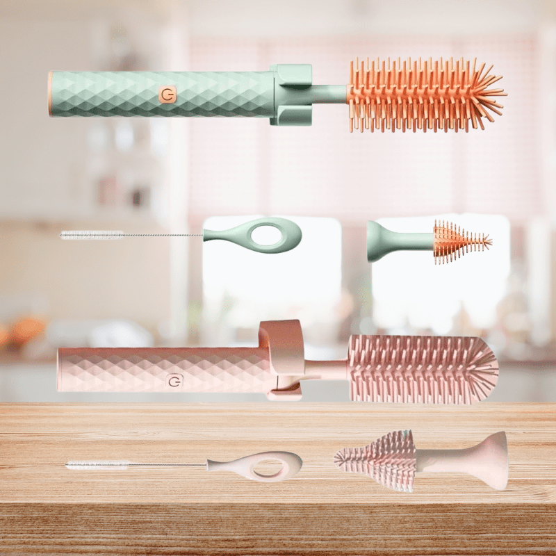 SmartBrush bottle cleaner - automatic cleaning with silicone bristles for stress-free everyday life