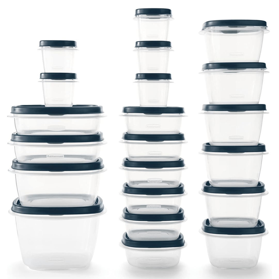 Stackable Food Storage Containers - Stackable and leak-free for an organised kitchen