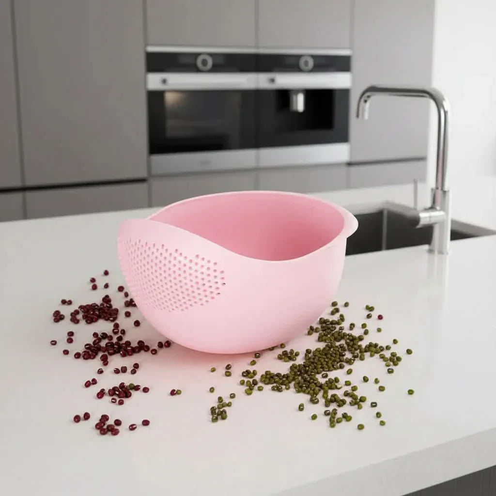 FLOWBOWL – Double-layer kitchen strainer for efficient washing and draining