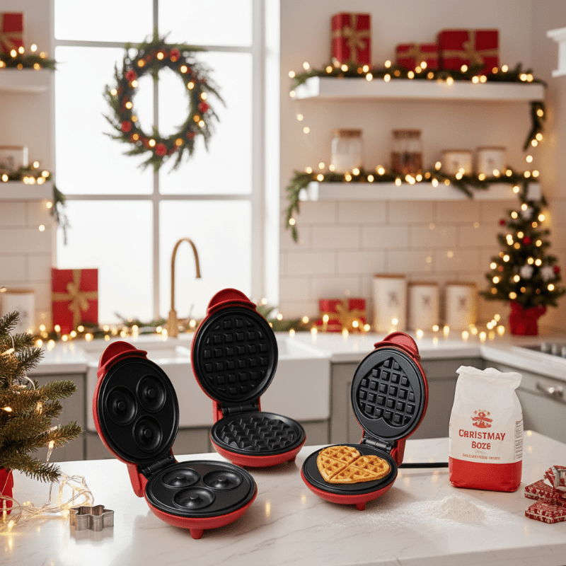 PORTA PRESS – Travel-friendly Mini Waffle and Cookie Iron