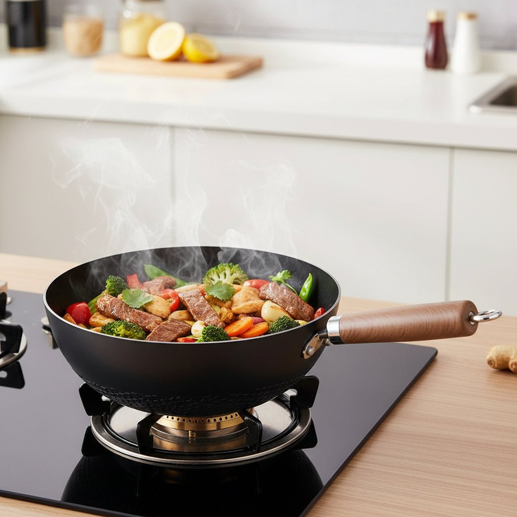 WOKMASTER – Durable Iron Wok with Powerful Heat Flow