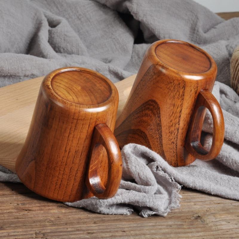 NATURESIP – Unique Natural Wood Coffee & Beer Mug for Hot and Cold Drinks
