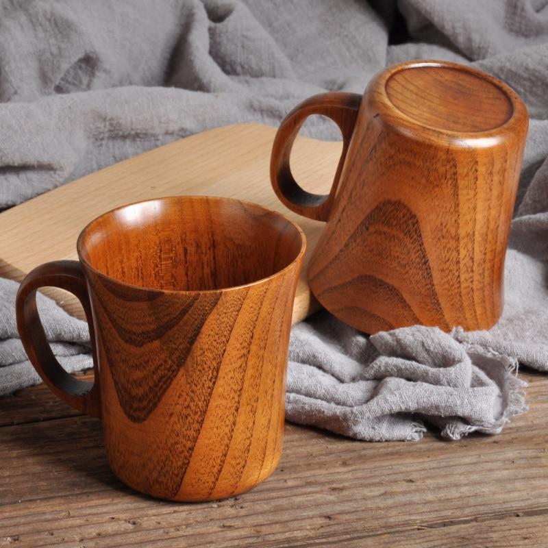 NATURESIP – Unique Natural Wood Coffee & Beer Mug for Hot and Cold Drinks