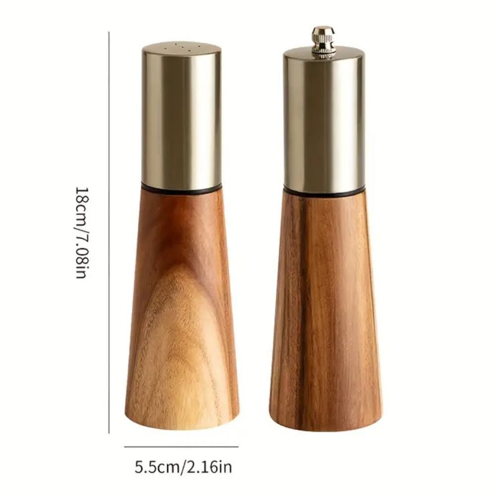 SPICEWOOD – Elegant salt and pepper mill set made of wood