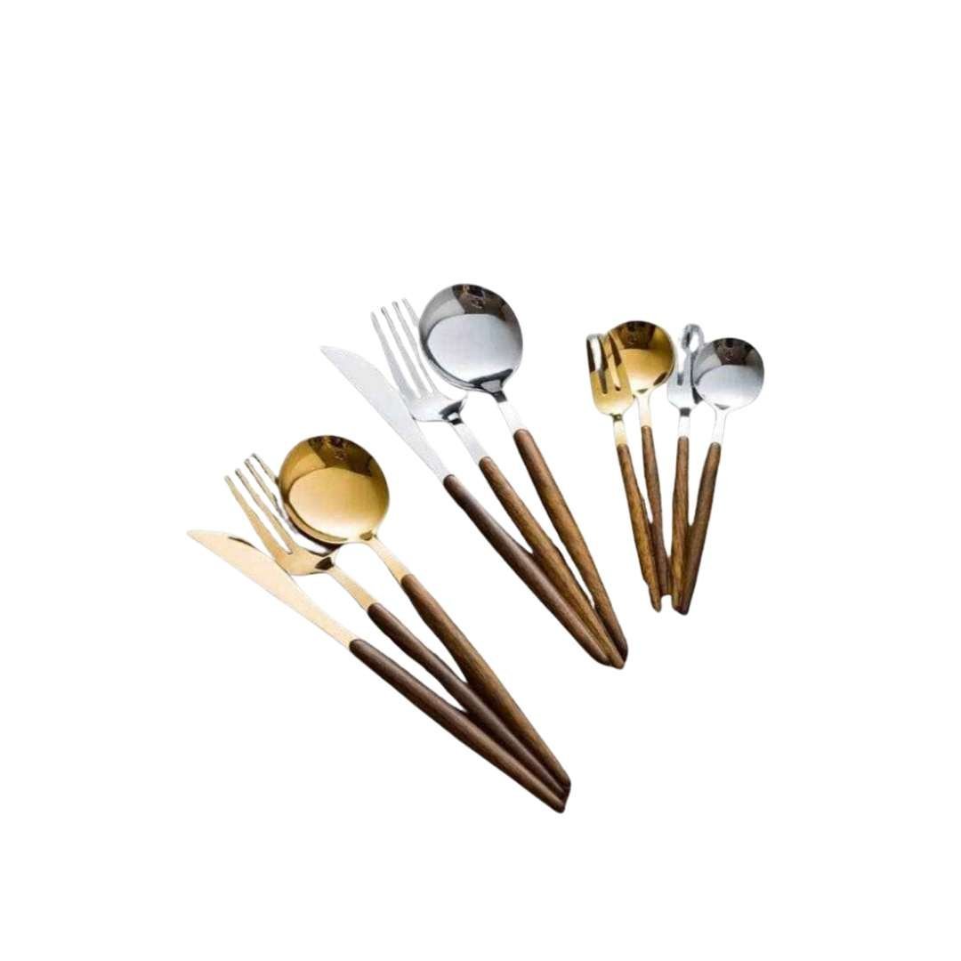NATURACUT – Premium stainless steel cutlery with wood accent