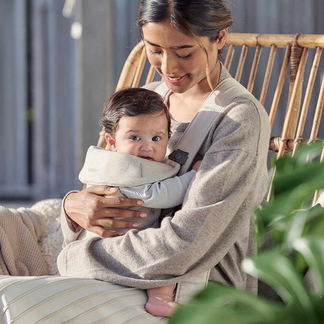 BabyBjorn Mini Baby Carrier - 3D Jersey - Light Beige