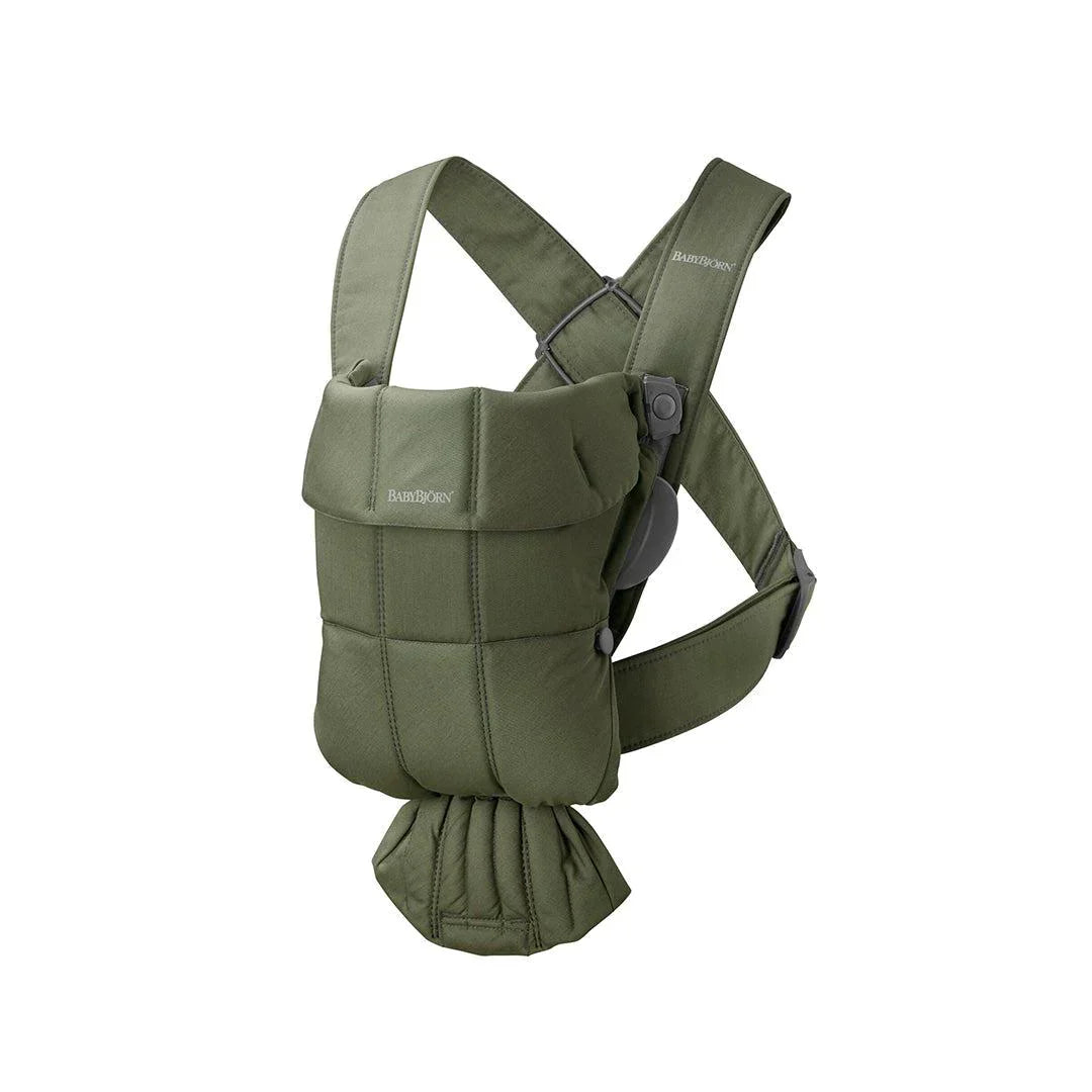 BabyBjorn Mini Baby Carrier - Woven - Dark Green