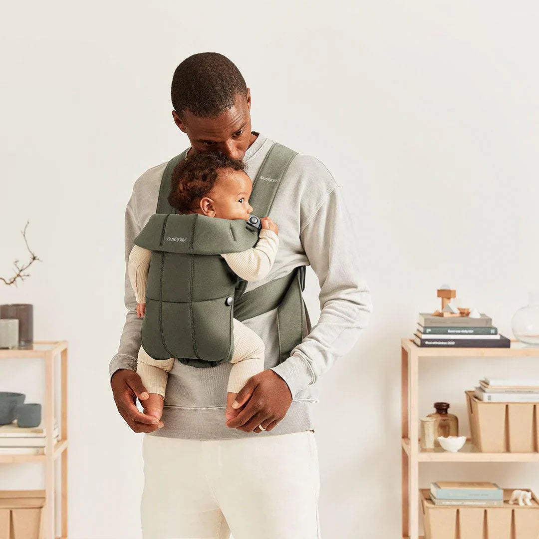 BabyBjorn Mini Baby Carrier - Woven - Dark Green