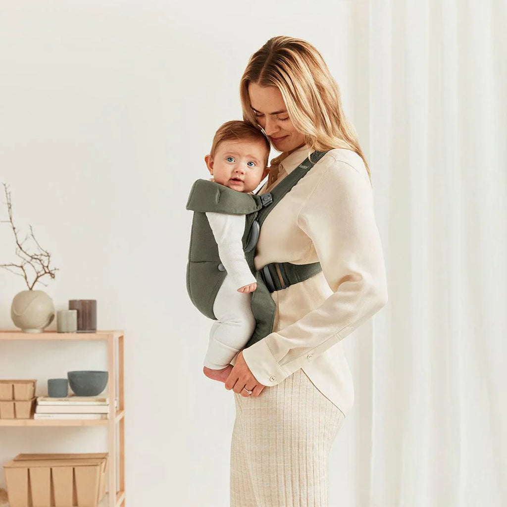 BabyBjorn Mini Baby Carrier - Woven - Dark Green