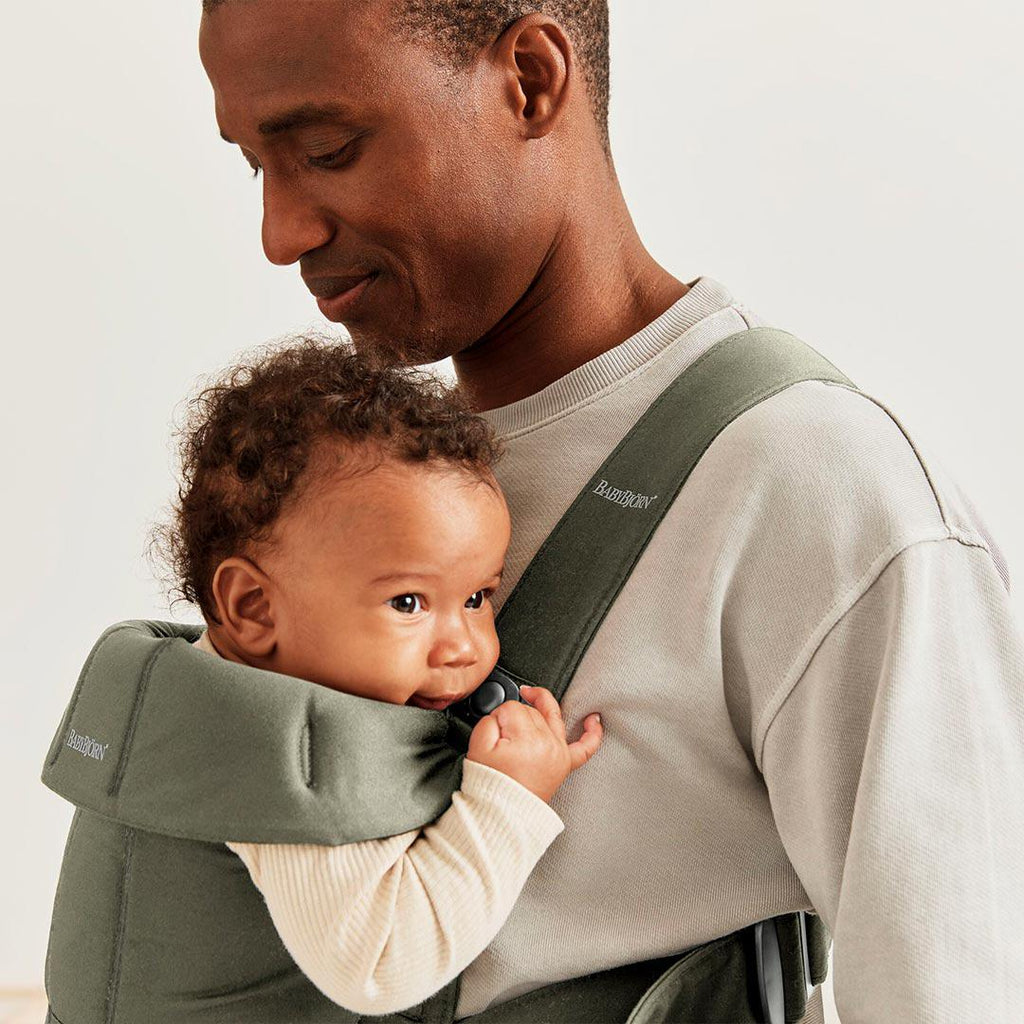 BabyBjorn Mini Baby Carrier - Woven - Dark Green