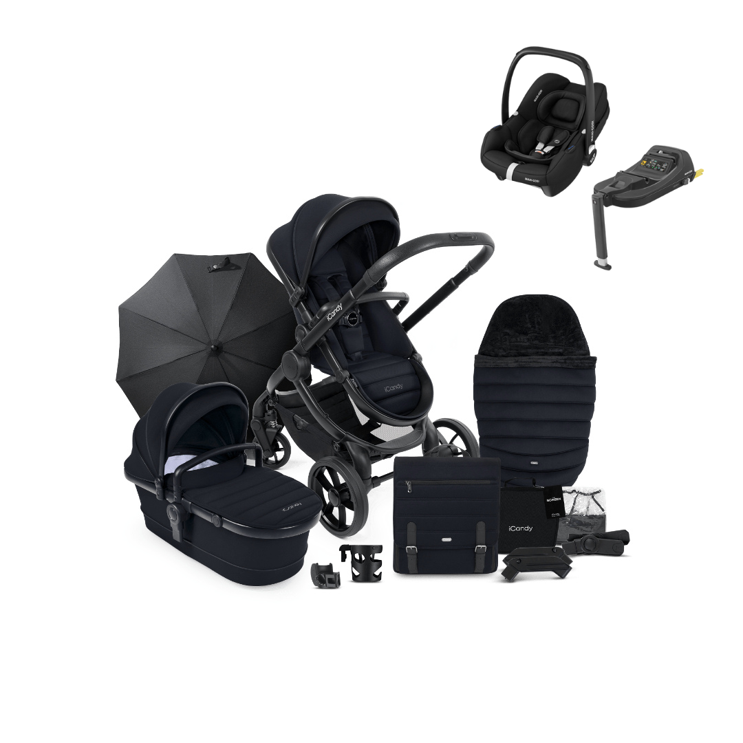 iCandy Peach 7 Cabriofix i-Size Complete Bundle - Black Edition
