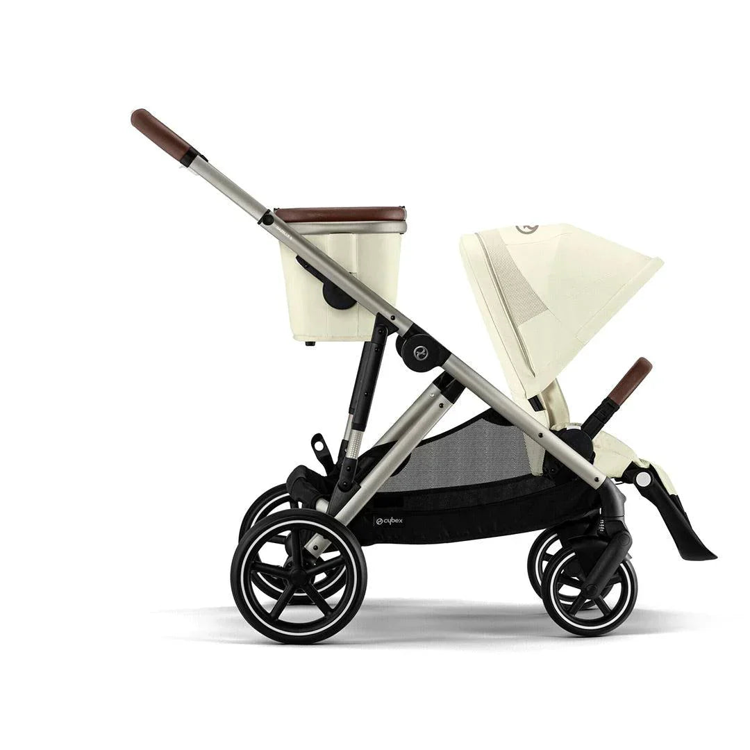 Cybex Gazelle S Double Pushchair (2023) - Seashell Beige - Taupe