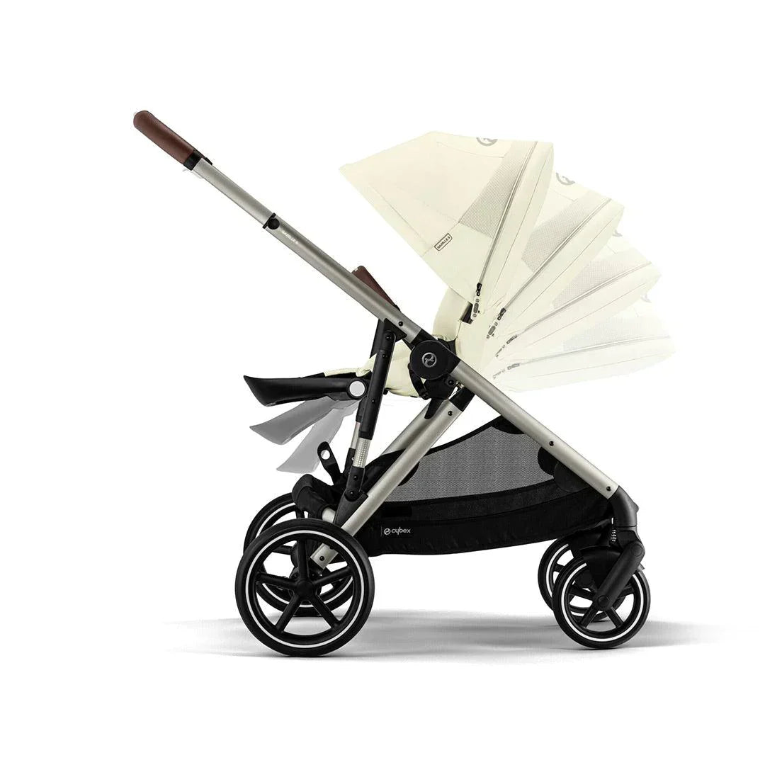 Cybex Gazelle S Double Pushchair (2023) - Seashell Beige - Taupe