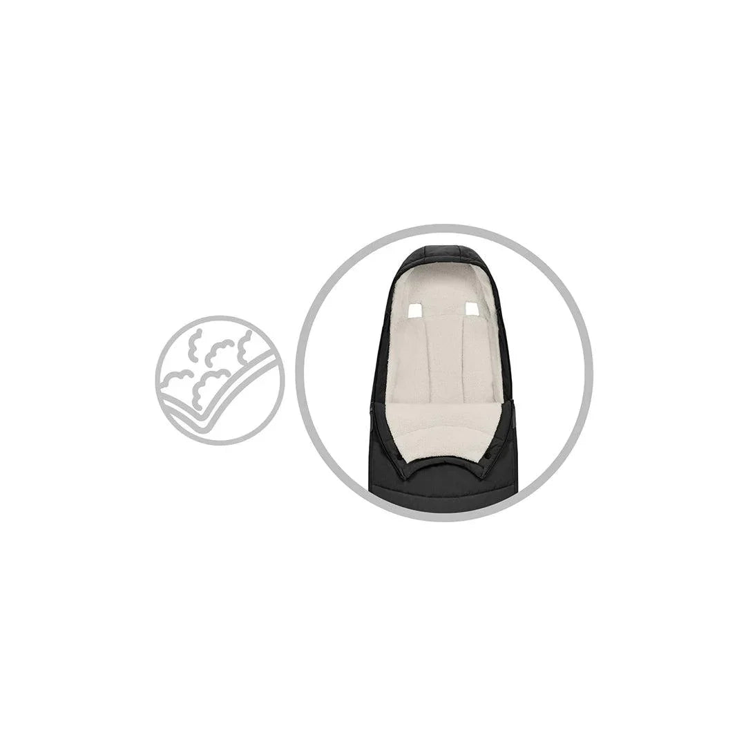 Cybex Platinum Footmuff - Sepia Black (2023)