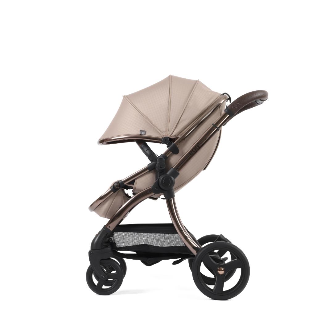 Egg3 Pushchair & Carrycot - Special Edition Houndstooth Almond