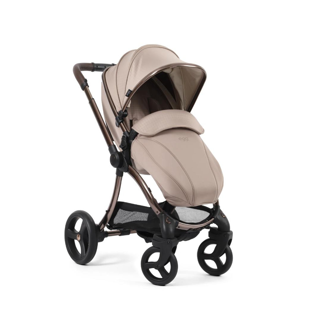 Egg3 Pushchair & Carrycot - Special Edition Houndstooth Almond