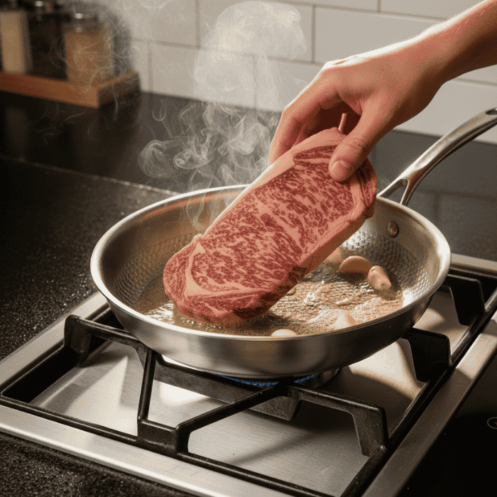 TitanForge Premium Pan 2.0 - Scratch-Resistant Titanium Pan Without Coating for Perfect Frying Results