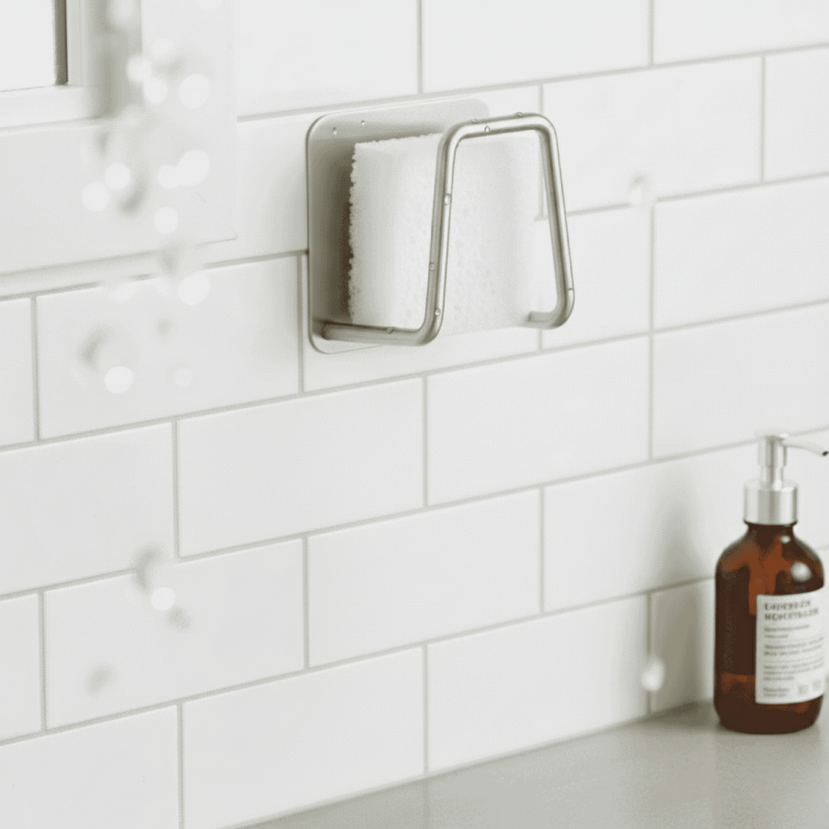 STEELSMART – Space-saving stainless steel sponge holder for sinks
