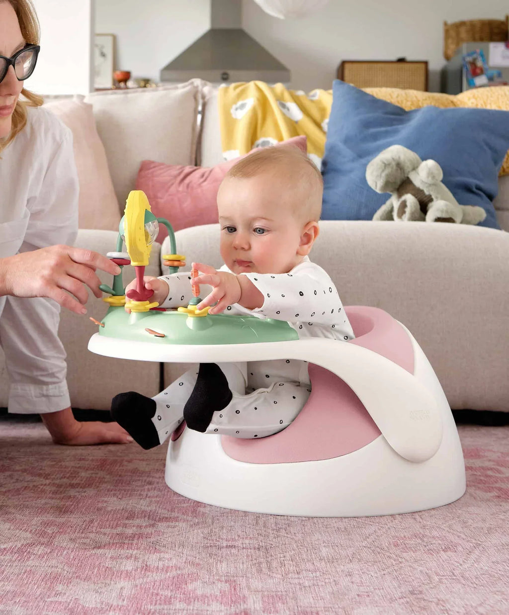 Mamas and Papas Baby Snug and Activity Tray - Blossom