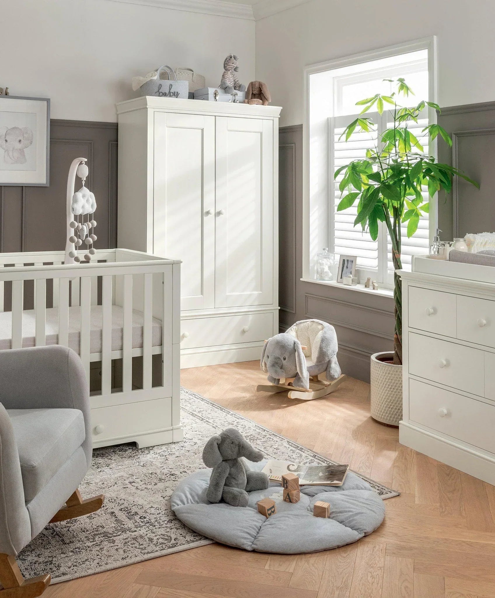 Mamas & Papas Oxford 3 Piece Furniture Set - Pure White