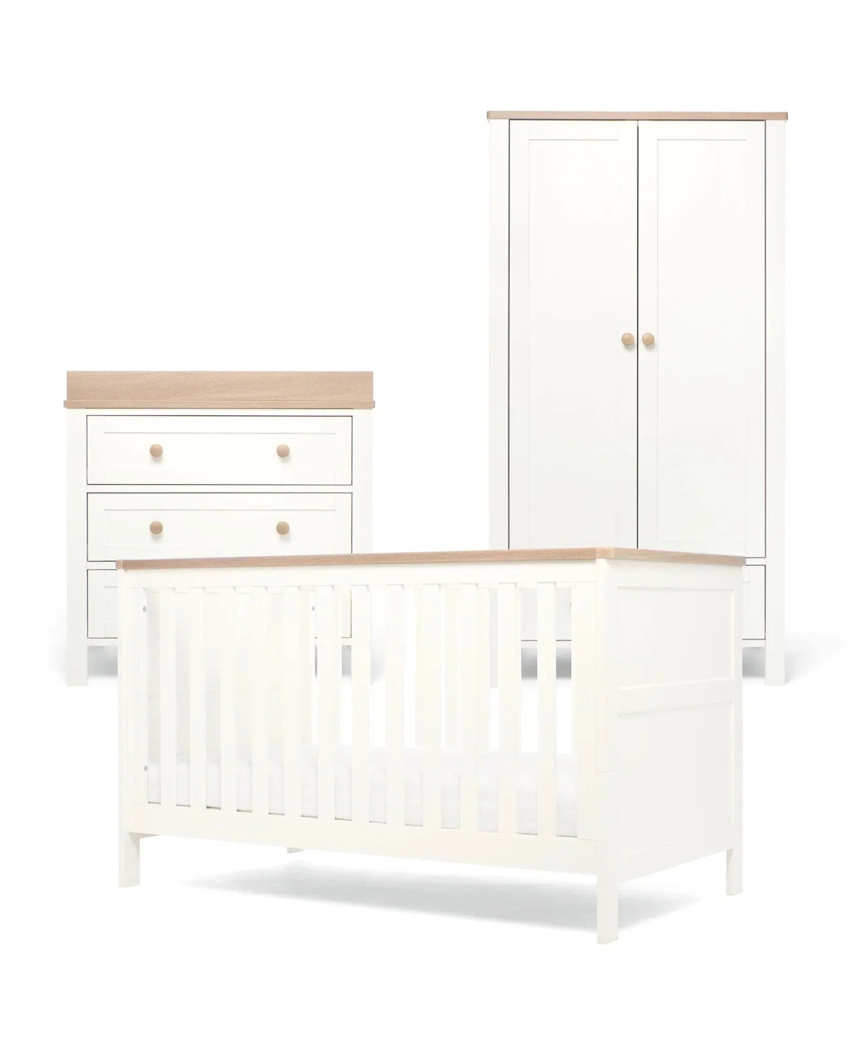 Mamas & Papas Wedmore 3 Piece Furniture Set - White/Natural