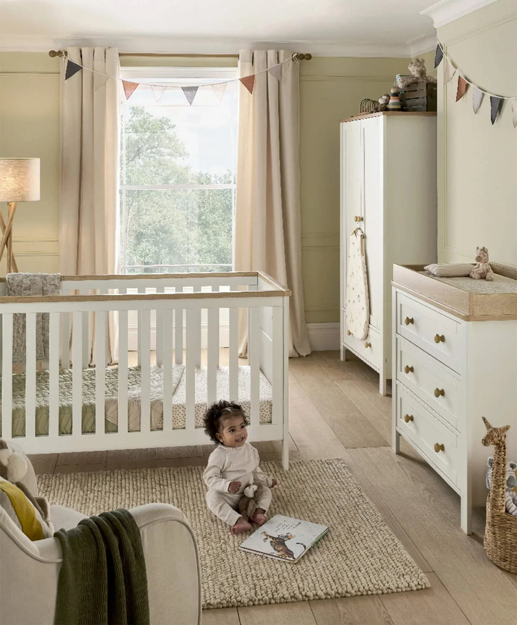 Mamas & Papas Wedmore 3 Piece Furniture Set - White/Natural