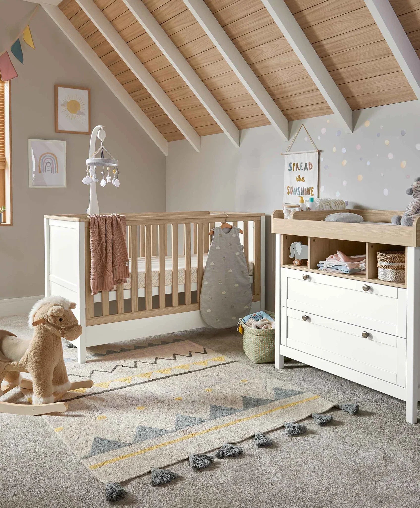 Mamas & Papas Harwell 2 Piece Furniture Set - White