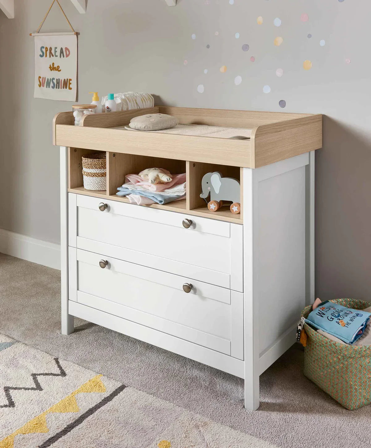Mamas & Papas Harwell 2 Piece Furniture Set - White