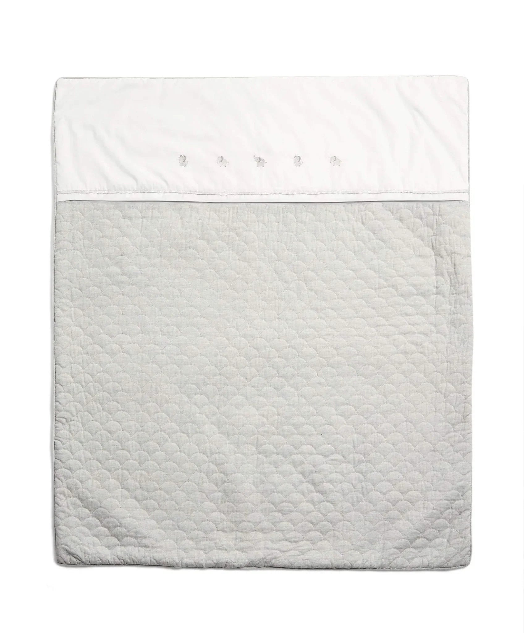 Mamas & Papas Welcome To The World Quilt - Elephant Grey