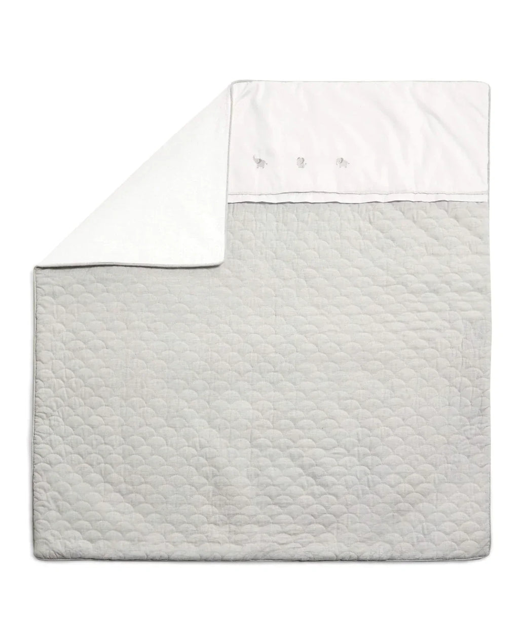 Mamas & Papas Welcome To The World Quilt - Elephant Grey
