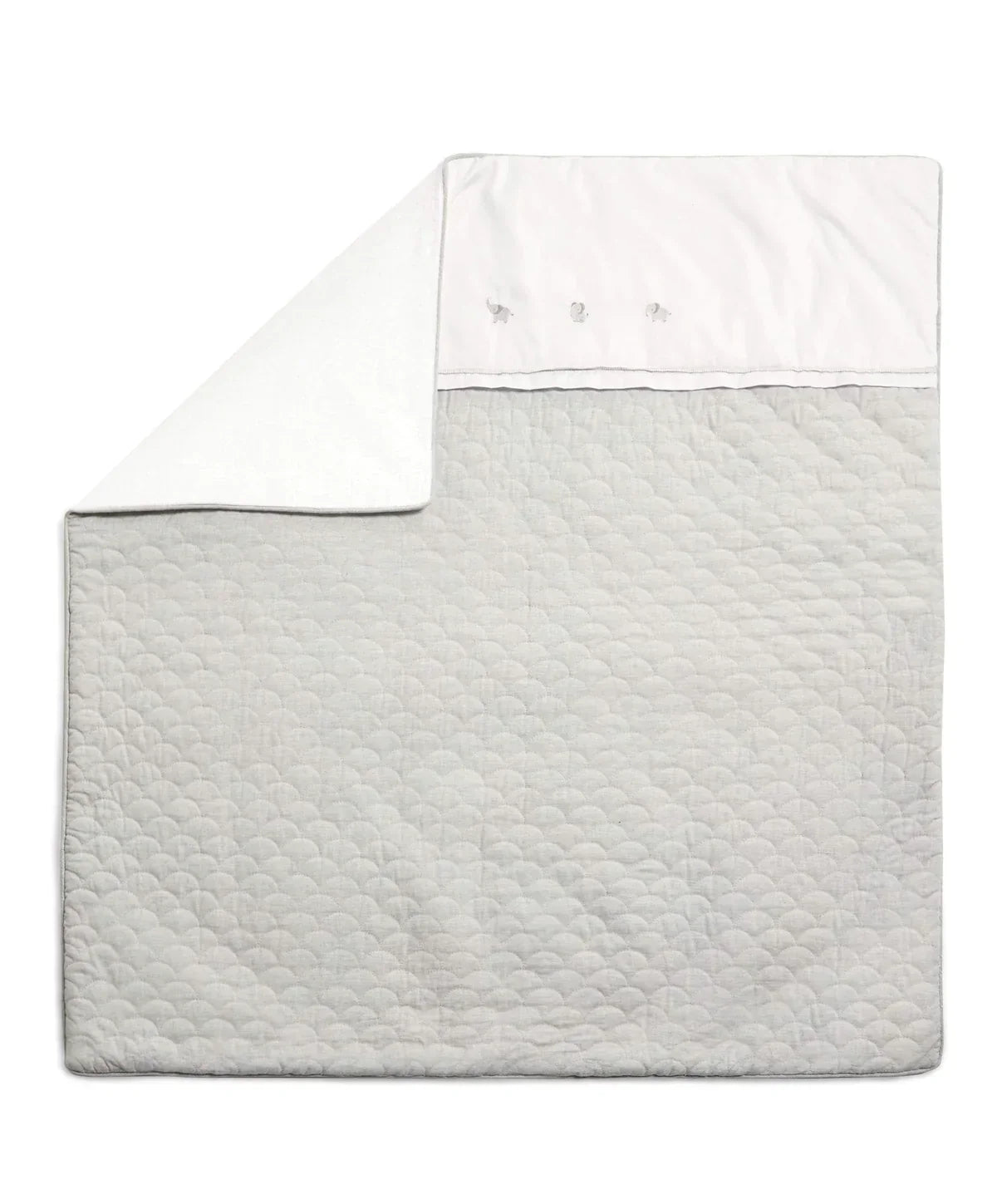 Mamas & Papas Welcome To The World Quilt - Elephant Grey