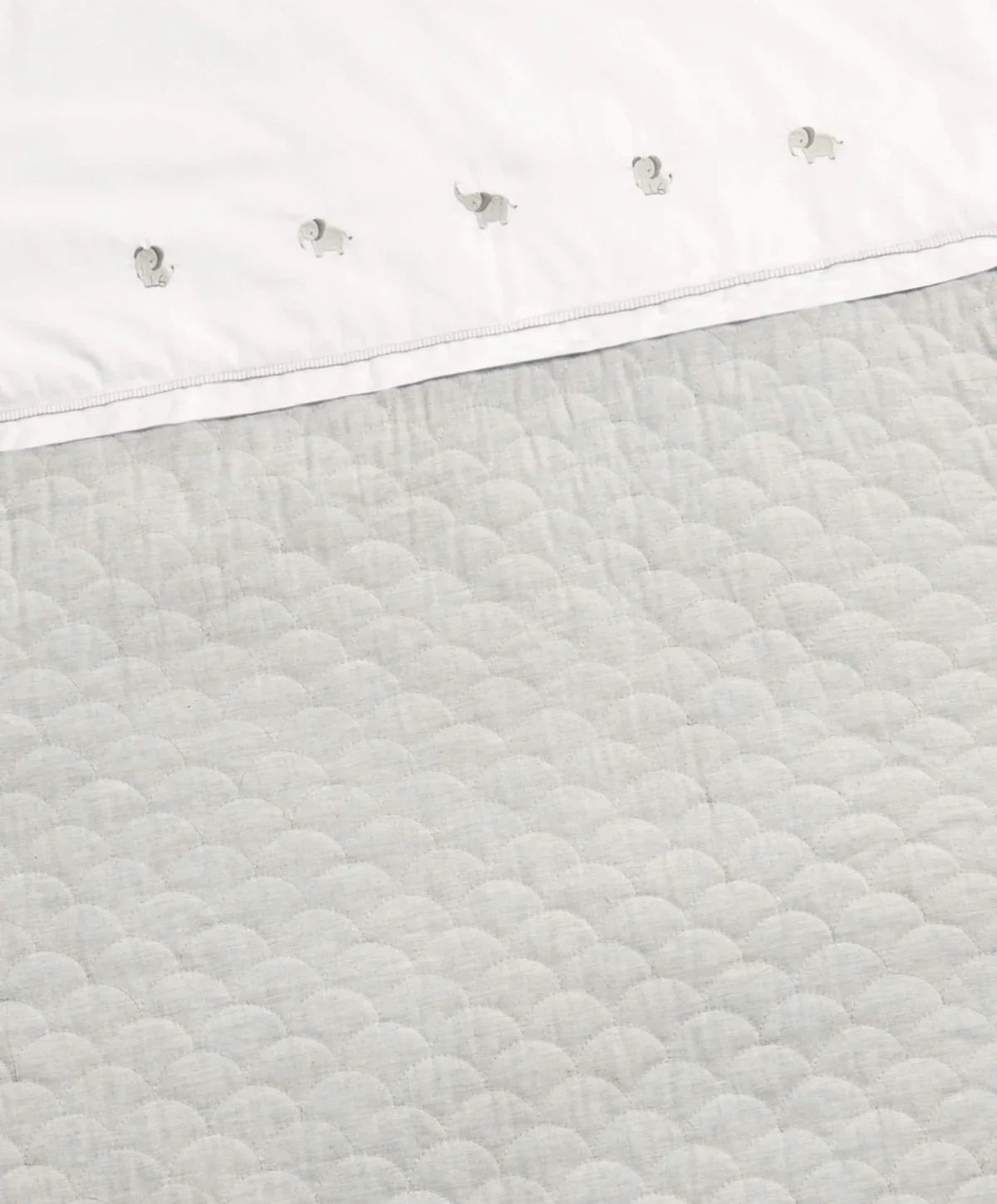 Mamas & Papas Welcome To The World Quilt - Elephant Grey