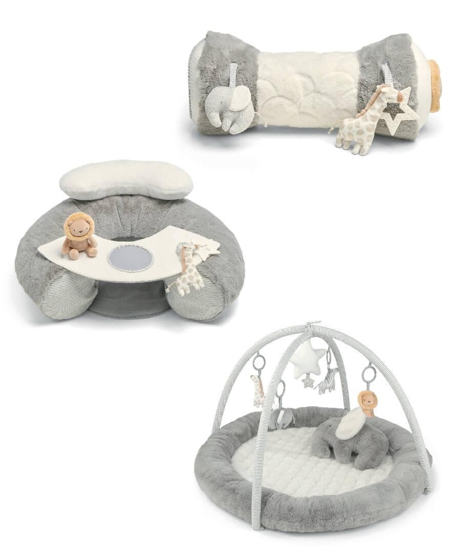 Mamas & Papas Welcome to the World Playmat Bundle - Grey
