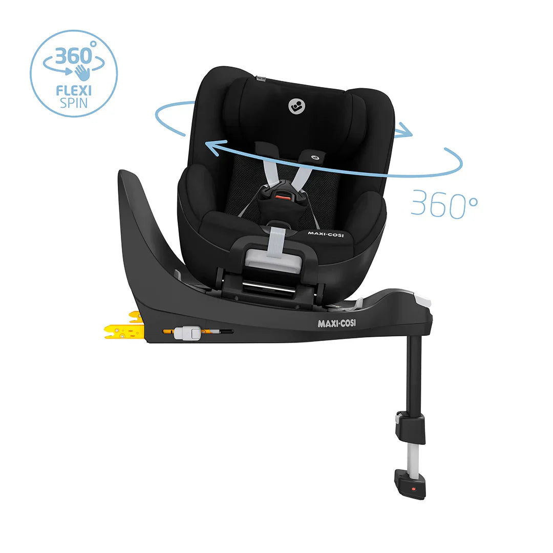 Maxi-Cosi Pearl 360 i-Size Car Seat - Authentic Black (No inlay)