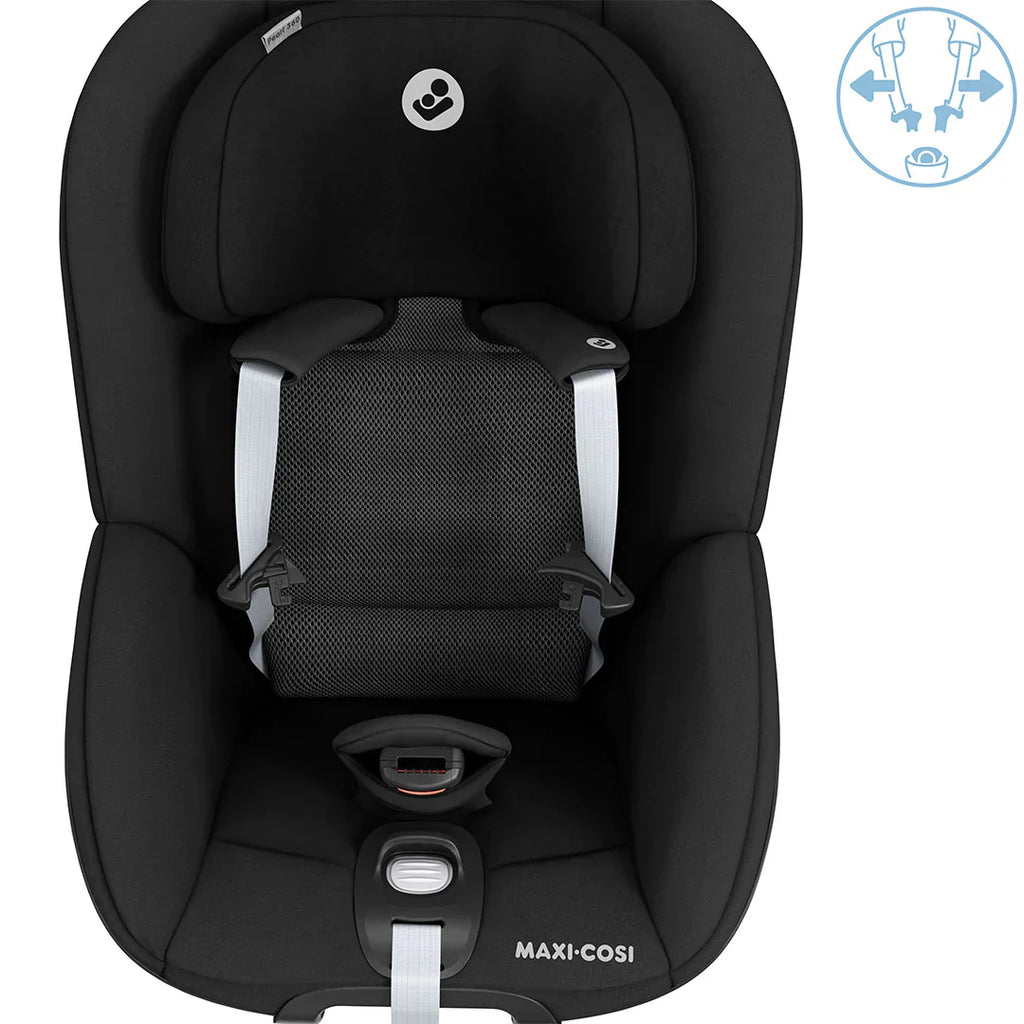 Maxi-Cosi Pearl 360 i-Size Car Seat - Authentic Black (No inlay)