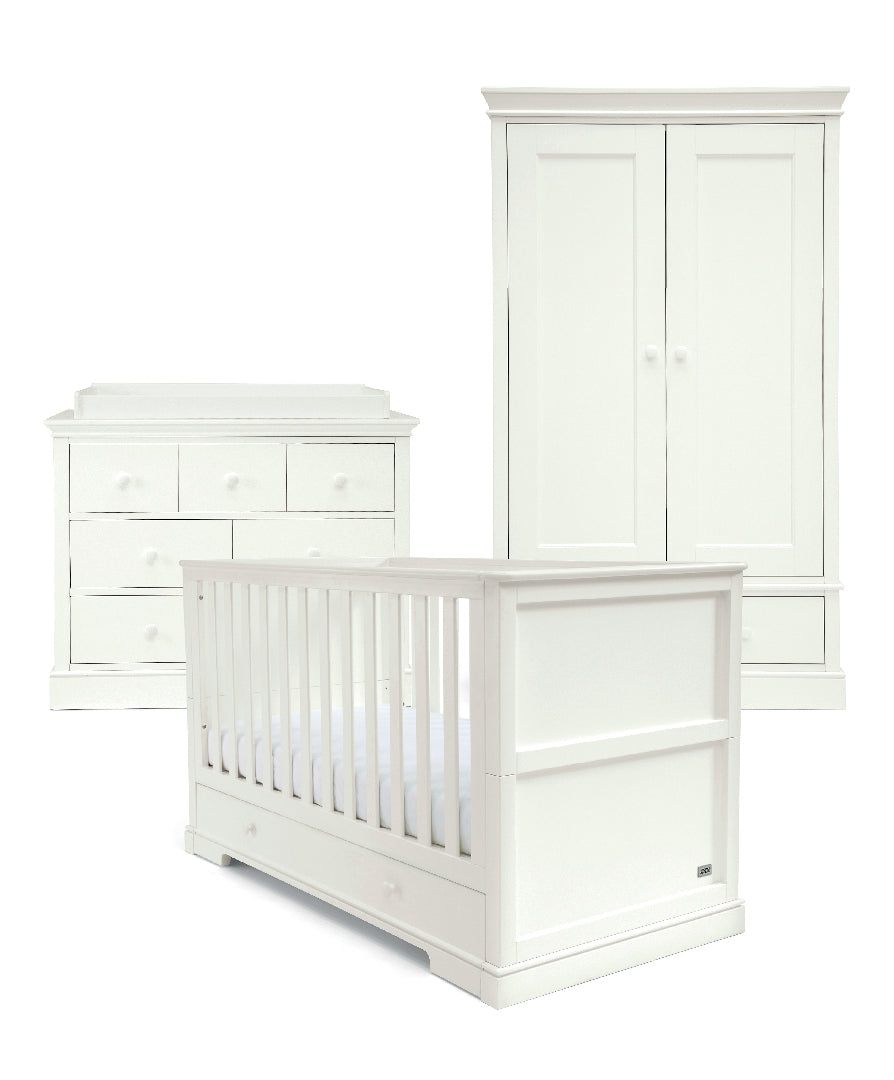 Mamas & Papas Oxford 3 Piece Furniture Set - Pure White