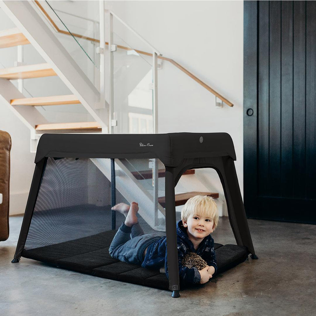 Silver Cross Slumber Travel Cot - Carbon