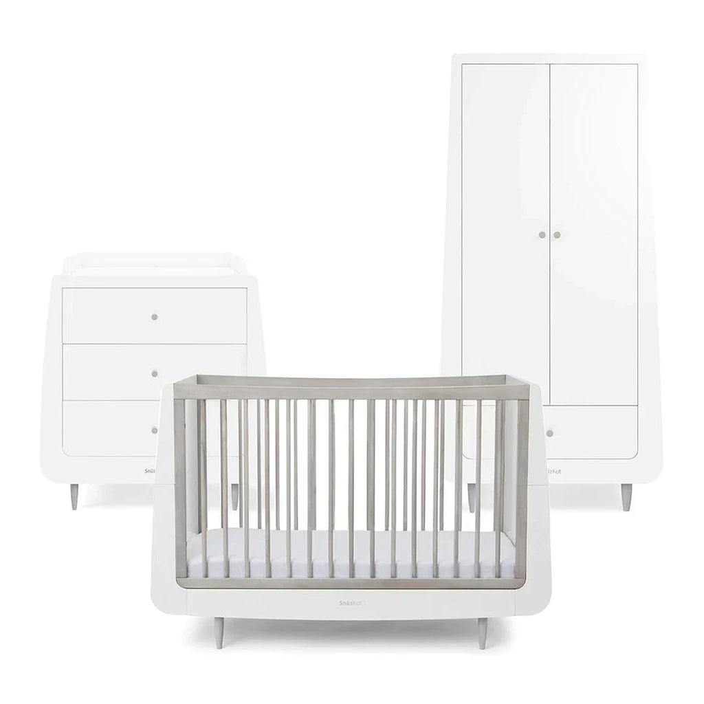 Snuzkot 3 Piece Nursery Furniture Set - The Natural Edit - Silver Birch