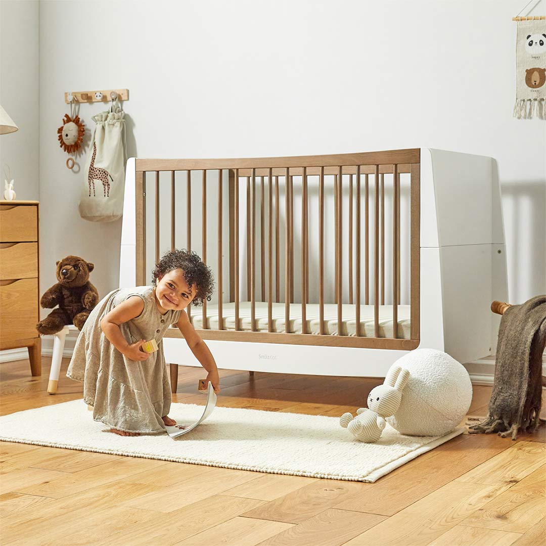 Snuzkot 2 Piece Nursery Furniture Set - The Natural Edit - Walnut
