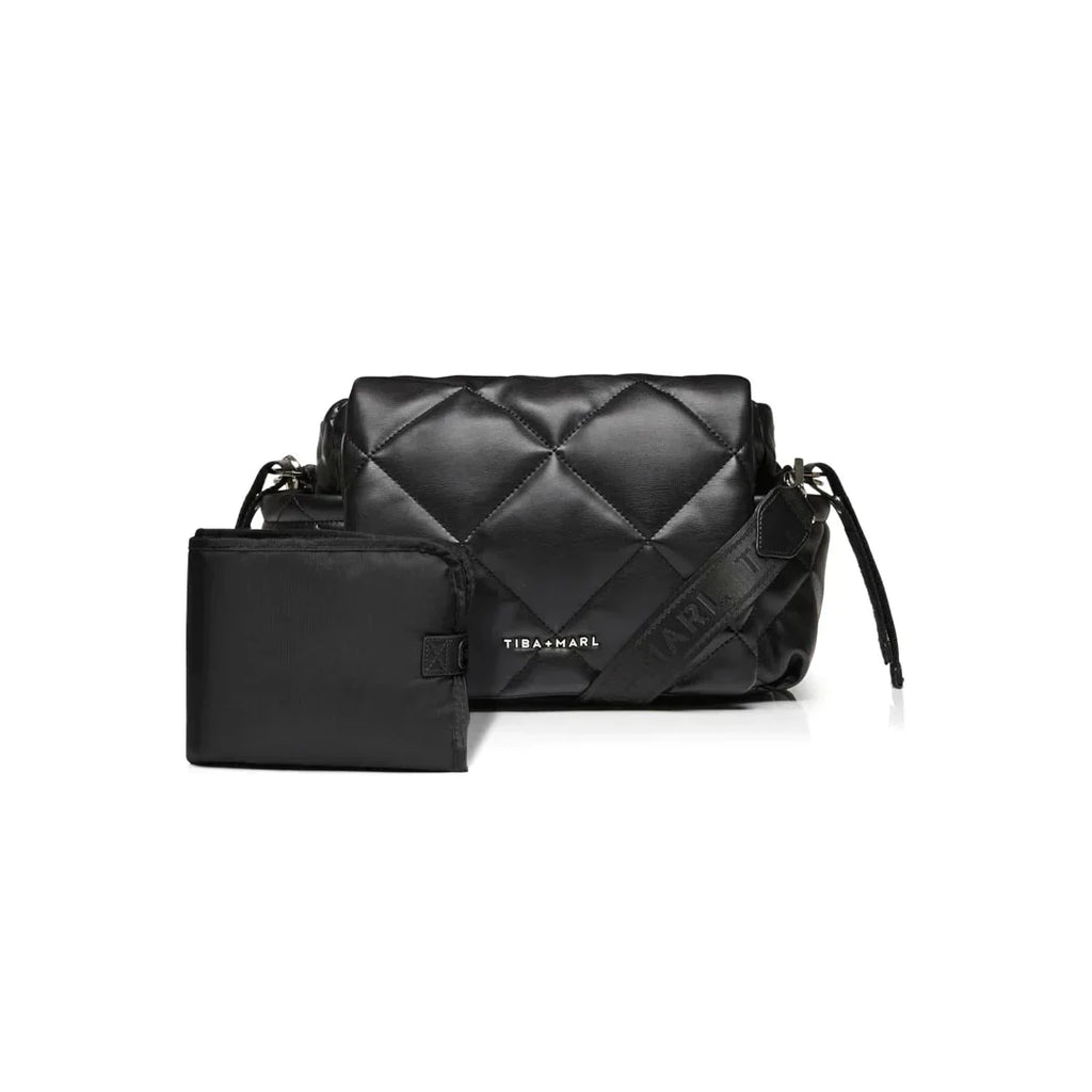 Tiba + Marl Nova Eco Compact Quilted Changing Bag | Black