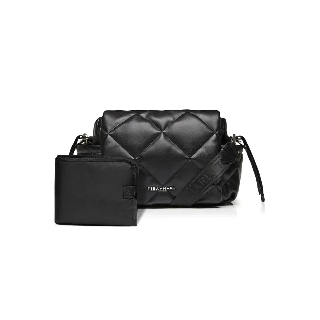 Tiba + Marl Nova Eco Compact Quilted Changing Bag | Black