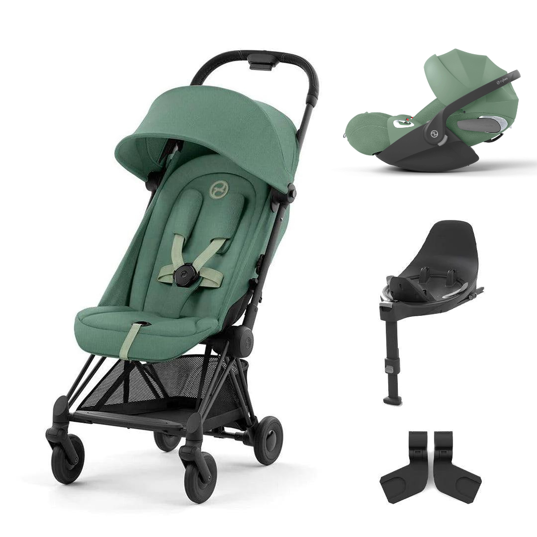 Cybex Coya Compact Stroller + Cloud T Travel System 2023 - Leaf Green
